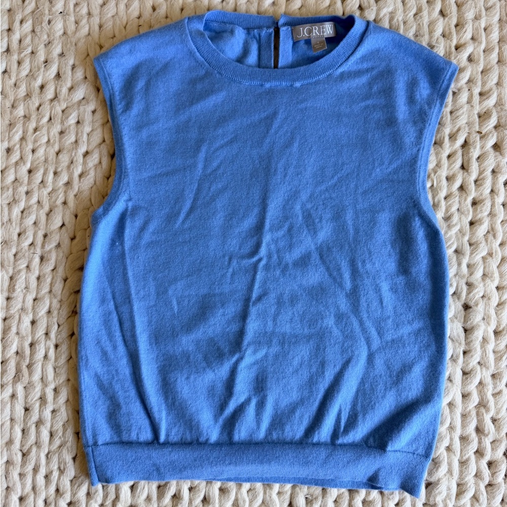 J. Crew Women's Vibrant Blue Tank Sweater